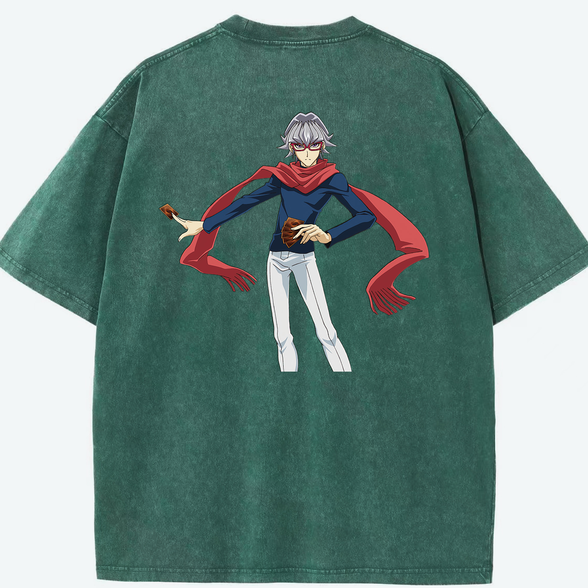 （画像用） 遊☆戯☆王 Yu-Gi-Oh! 綿100% ヴィンテージ風 半袖Tシャツ（背面プリント）